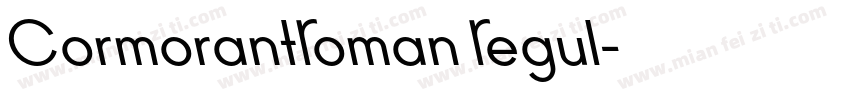 CormorantRoman Regul字体转换